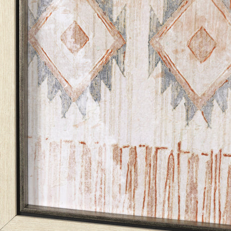 Aztec I by Mercana Studio a Hand Embellished Textured Framed Art Print by Mercana at Eve Furniture