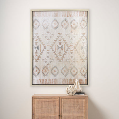 Aztec I by Mercana Studio a Hand Embellished Textured Framed Art Print by Mercana at Eve Furniture