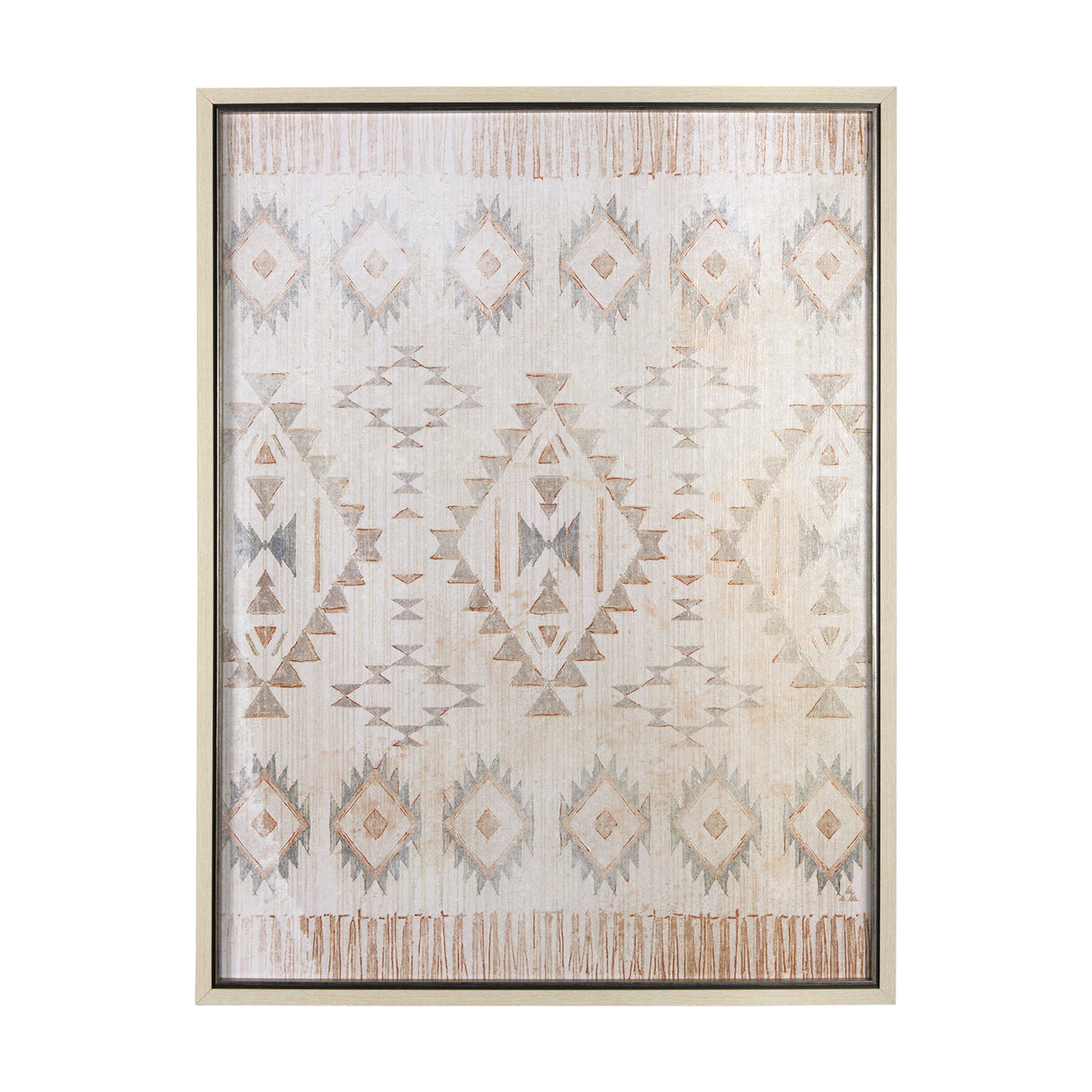 Aztec I by Mercana Studio a Hand Embellished Textured Framed Art Print by Mercana at Eve Furniture