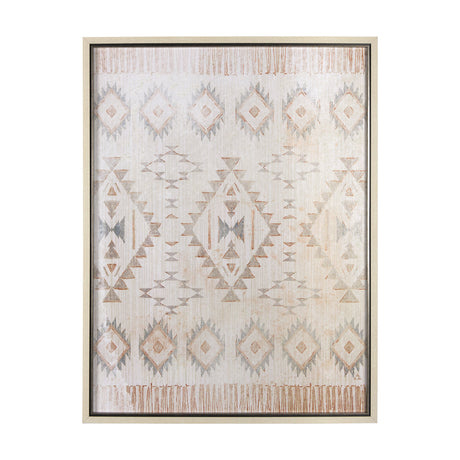 Aztec I by Mercana Studio a Hand Embellished Textured Framed Art Print by Mercana at Eve Furniture