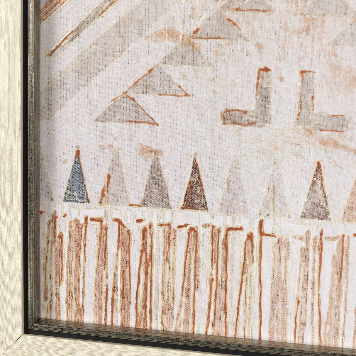 Aztec II by Mercana Studio a Hand Embellished Textured Framed Art Print by Mercana at Eve Furniture