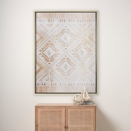 Aztec II by Mercana Studio a Hand Embellished Textured Framed Art Print by Mercana at Eve Furniture