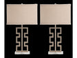 Azteca Silver Table Lamp (Set of 2) by Crestview at Eve Furniture