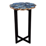 Azul Agate Accent Table Blue by Moe's Home at Eve Furniture