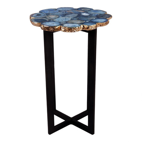 Azul Agate Accent Table Blue by Moe's Home at Eve Furniture
