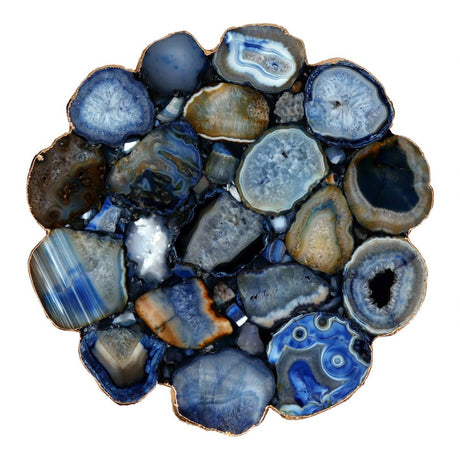 Azul Agate Accent Table Blue by Moe's Home at Eve Furniture