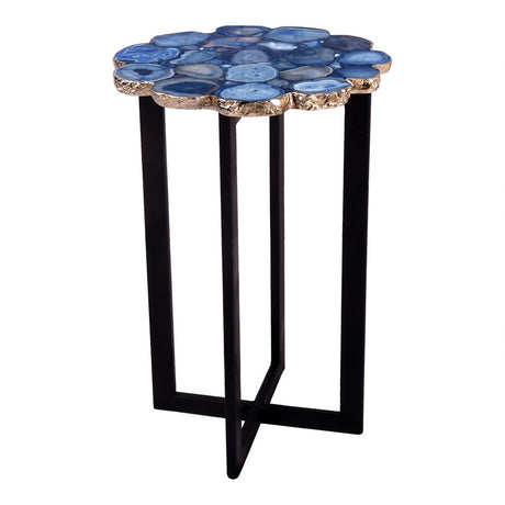 Azul Agate Accent Table Blue by Moe's Home at Eve Furniture