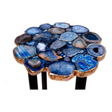 Azul Blue Agate Accent Table by Moe's Home at Eve Furniture