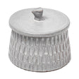 Azul (Large) Gray Ceramic Detailed Decorative Box by Mercana at Eve Furniture