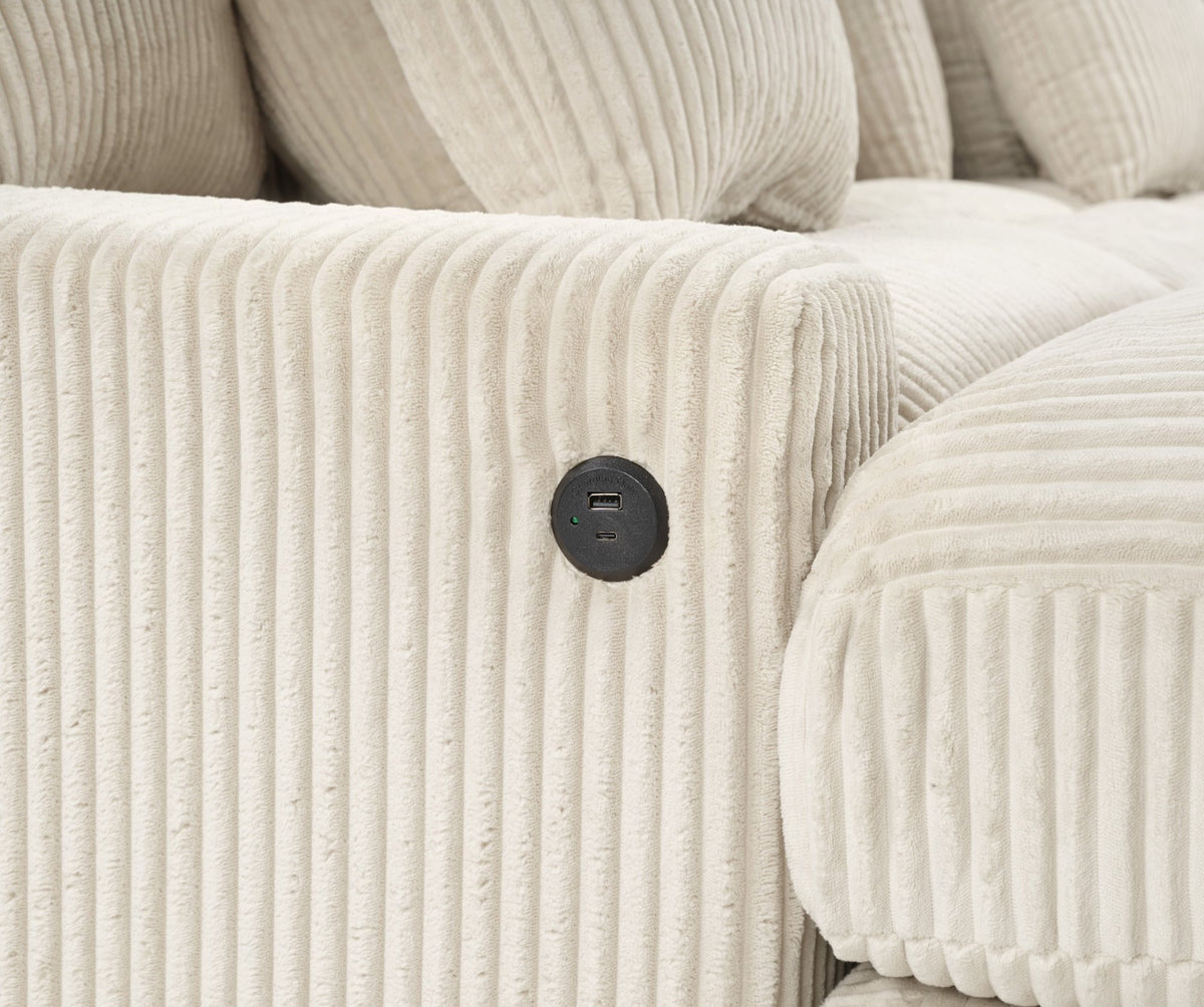 Azura Cream 6-Piece Sectional by New Era Innovations at Eve Furniture