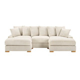 Azura Cream 6-Piece Sectional by New Era Innovations at Eve Furniture