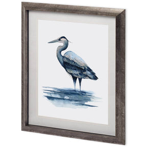 Azure Heron I by Grace Popp a Framed Art Print Matted under Glass by Mercana at Eve Furniture