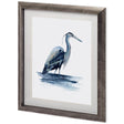 Azure Heron II by Grace Popp a Framed Art Print Matted under Glass by Mercana at Eve Furniture