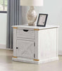 Bacerra Antique White/Gold End table by Furniture of America at Eve Furniture