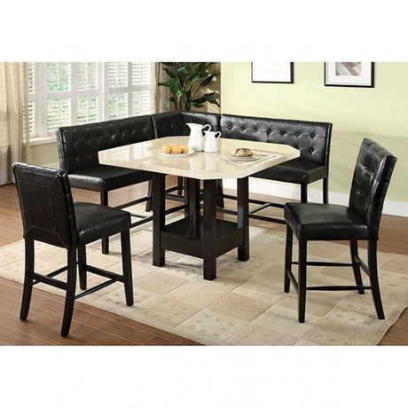 Bahamas Black Corner Counter Height Chair by Furniture of America at Eve Furniture