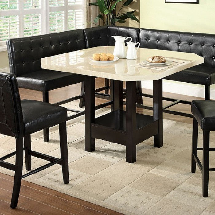 Bahamas Black Corner Counter Height Chair by Furniture of America at Eve Furniture