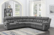 Bahrain Charcoal 6-piece Modular Reclining Sectional Sofa by Coaster at Eve Furniture