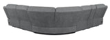Bahrain Charcoal 6-piece Modular Reclining Sectional Sofa by Coaster at Eve Furniture