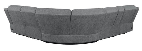 Bahrain Charcoal 6-piece Modular Reclining Sectional Sofa by Coaster at Eve Furniture