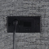 Bahrain Charcoal Upholstered Motion Loveseat with Console by Coaster at Eve Furniture