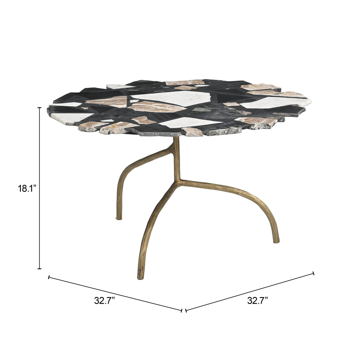 Baia Multicolor Coffee Table by Zuomod at Eve Furniture