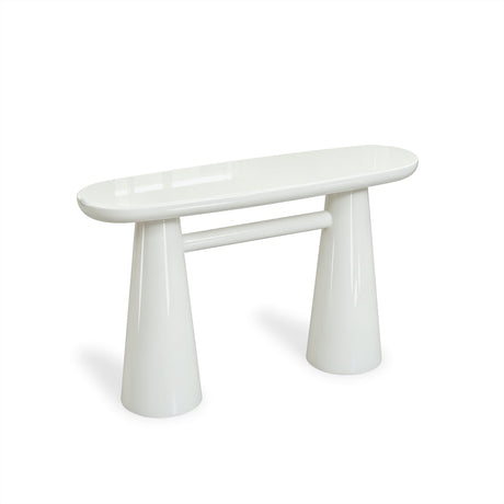 Baila 50" Glossy Lacquer Console Table by TOV Furniture at Eve Furniture