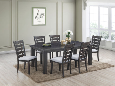 Bailey Gray Dining Room Set by Cosmos Furniture at Eve Furniture