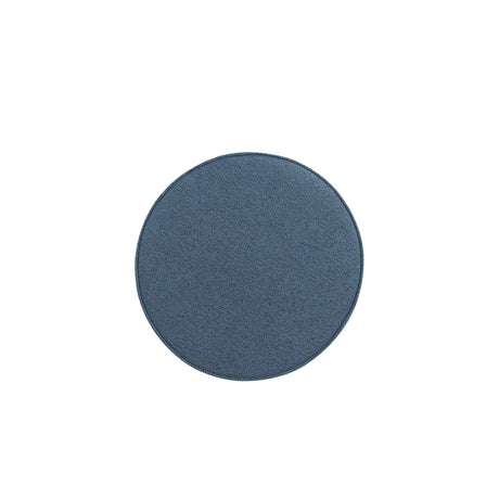 Bailey Ottoman in Blue with Black Feet by Manhattan Comfort at Eve Furniture