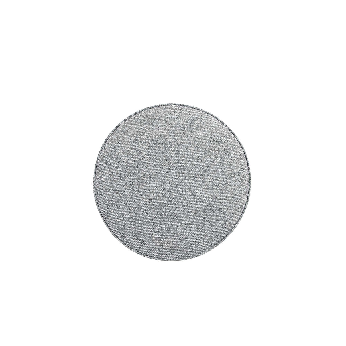 Bailey Ottoman in Grey with Gold Feet by Manhattan Comfort at Eve Furniture