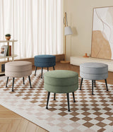Bailey Ottoman in Multicolor with Black Feet (set of 4) by Manhattan Comfort at Eve Furniture