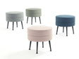 Bailey Ottoman in Multicolor with Black Feet (set of 4) by Manhattan Comfort at Eve Furniture
