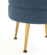 Bailey Ottoman in Multicolor with Gold Feet (set of 4) by Manhattan Comfort at Eve Furniture