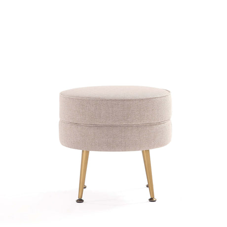 Bailey Ottoman in Multicolor with Gold Feet (set of 4) by Manhattan Comfort at Eve Furniture