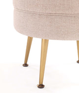 Bailey Ottoman in Multicolor with Gold Feet (set of 4) by Manhattan Comfort at Eve Furniture