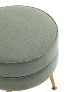 Bailey Ottoman in Multicolor with Gold Feet (set of 4) by Manhattan Comfort at Eve Furniture