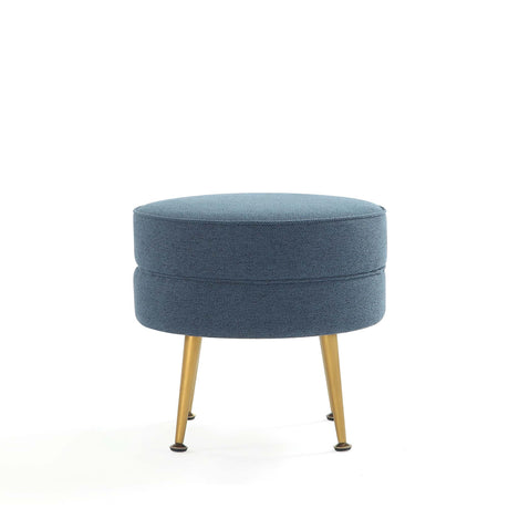 Bailey Ottoman in Multicolor with Gold Feet (set of 4) by Manhattan Comfort at Eve Furniture