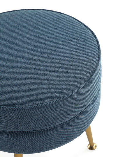 Bailey Ottoman in Multicolor with Gold Feet (set of 4) by Manhattan Comfort at Eve Furniture