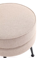 Bailey Ottoman in Oatmeal with Black Feet by Manhattan Comfort at Eve Furniture