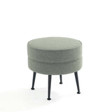 Bailey Ottoman in Sage Green with Black Feet by Manhattan Comfort at Eve Furniture