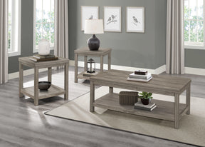 Bainbridge Weathered Gray 3-Piece Pack Occasional Set by Homelegance at Eve Furniture