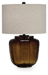 Bainmore Amber Table Lamp by Ashley at Eve Furniture