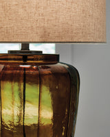 Bainmore Amber Table Lamp by Ashley at Eve Furniture