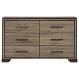 Baker Brown/Light Taupe 4-Piece California King Bedroom Set