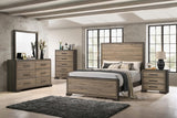 Baker Brown/Light Taupe 5-Piece Eastern King Bedroom Set