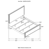 Baker Brown/Light Taupe Panel Bedroom Set