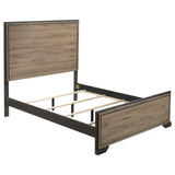 Baker Brown/Light Taupe Panel Bedroom Set