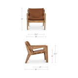 Baker Brown Accent Chair by Moe's Home at Eve Furniture