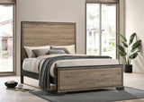 Baker Panel Queen Bed Brown/Light Taupe