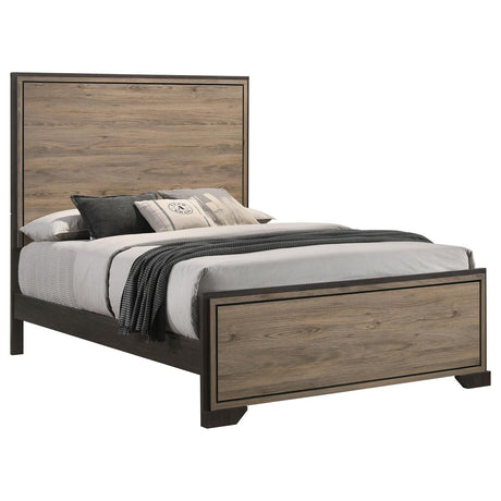 Baker Panel Queen Bed Brown/Light Taupe