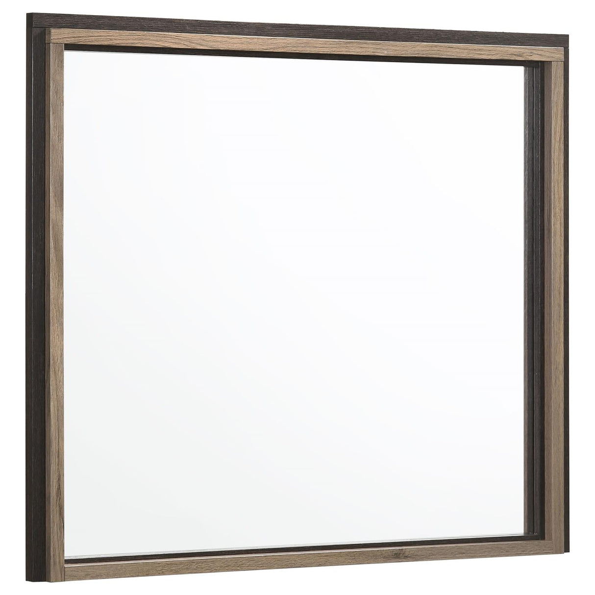 Baker Brown/Light Taupe Rectangular Dresser Mirror